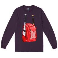 Plum red bat backpack fa element Long Sleeve Tee - FaDigitalArtStudio