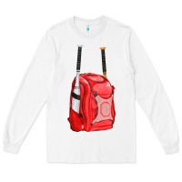 White red bat backpack fa element Long Sleeve Tee - FaDigitalArtStudio