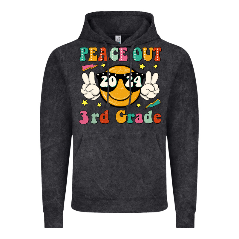 Peace Out 2024 3rd Grade Vintage Hoodie by JahusDesignShop | Teevron