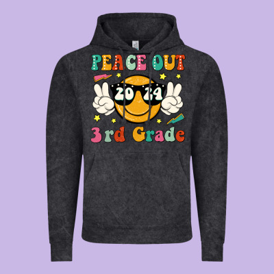 Peace Out 2024 3rd Grade Vintage Hoodie Designed By Jahusdesignshop