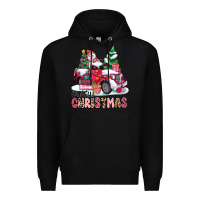 Black pink merry christmas Premium Hoodie - MaliasSmallBusiness
