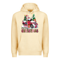 Pina Colada pink merry christmas Premium Hoodie - MaliasSmallBusiness