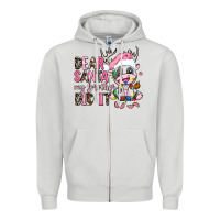 Dove Grey dear santa my brother did it Zipper Hoodie - AdoDesignShop