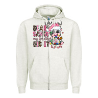 Oatmeal Heather dear santa my brother did it Zipper Hoodie - AdoDesignShop