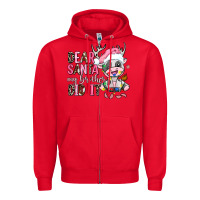 Red dear santa my brother did it Zipper Hoodie - AdoDesignShop