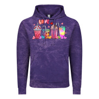 Cloud Purple love coffee cups Vintage Hoodie - MaliasSmallBusiness