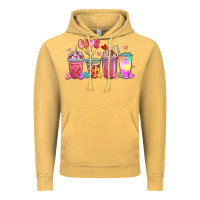 Vintage Mustard love coffee cups Vintage Hoodie - MaliasSmallBusiness