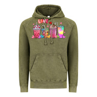 Love Coffee Cups Vintage Hoodie | Teevron