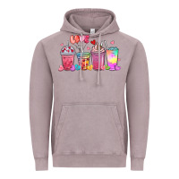 Vintage Zinc love coffee cups Vintage Hoodie - MaliasSmallBusiness