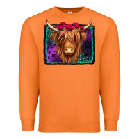 Carrot halloween highland cow Premium Sweatshirt - Jasminsmagicworld