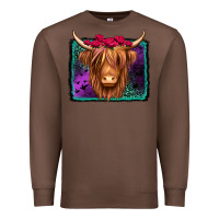 Chestnut halloween highland cow Premium Sweatshirt - Jasminsmagicworld