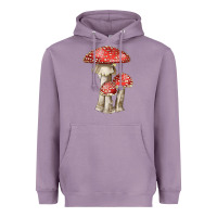 Lavender Autumn Mushroom Illustrations Heavyweight Hoodie - LillyAllenDesigns