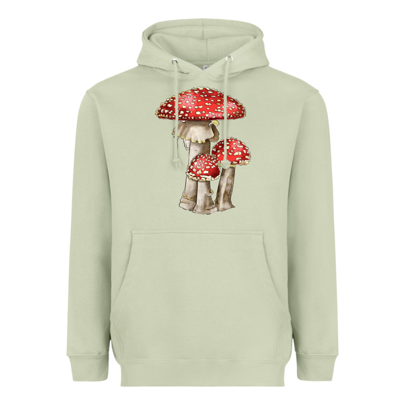 Autumn Mushroom Illustrations Heavyweight Hoodie by LillyAllenDesigns | Teevron