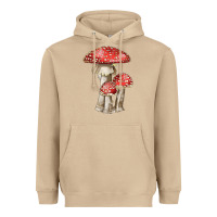 Mushroom Autumn Mushroom Illustrations Heavyweight Hoodie - LillyAllenDesigns
