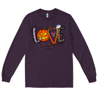 Plum love halloween Long Sleeve Tee - CowhideDigitalArt