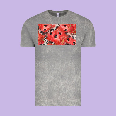 Watermelon Strawberry Cowhide Cup Vintage Tee Designed By Barkaloodesign