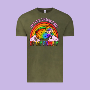 I M The Rainbow Sheep Of My Family Pride Lgbtq Vintage Tee Designed By Texasbilliewilder
