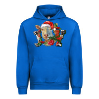 Cobalt Joy Christmas Goat Urban Hoodie - LillyAllenDesigns