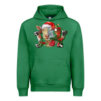 Emerald Joy Christmas Goat Urban Hoodie - LillyAllenDesigns