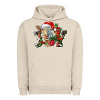 Pigment French Oak Joy Christmas Goat Urban Hoodie - LillyAllenDesigns