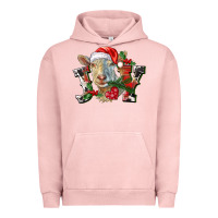Pigment Salmon Joy Christmas Goat Urban Hoodie - LillyAllenDesigns