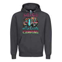 Smoke just a girl who loves camping Zipper Hoodie - JahusDesignShop