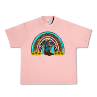 Salmon western cowboy boots sunflowers rainbow Urban Heavy Tee - RanaPortraitStore