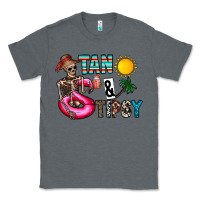 Charcoal Heather Tan Tipsy Classic Tee - CowhideDigitalArt