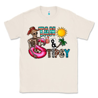 Natural Tan Tipsy Classic Tee - CowhideDigitalArt
