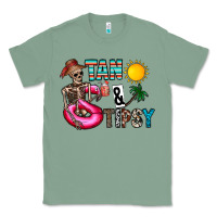 Sage Tan Tipsy Classic Tee - CowhideDigitalArt
