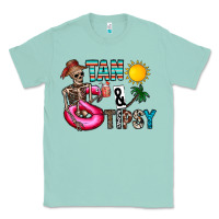 Seafoam Tan Tipsy Classic Tee - CowhideDigitalArt