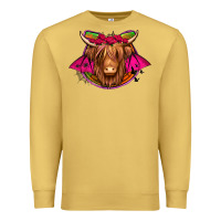 Antique Gold halloween highland cow horseshoe Premium Sweatshirt - Jasminsmagicworld
