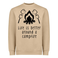 Life Is Better Around A Campfire Heavyweight Sweatshirt | Teevron