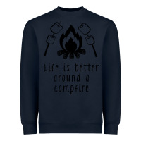 Navy life is better around a campfire Heavyweight Sweatshirt - Unal Design