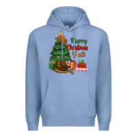 Colony Blue merry christmas y'all Premium Hoodie - MaliasSmallBusiness