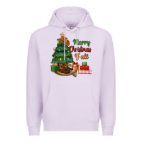 Lilac merry christmas y'all Premium Hoodie - MaliasSmallBusiness