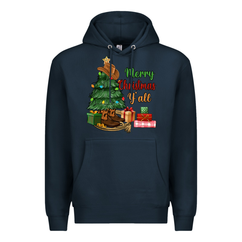 Merry Christmas Y'all Premium Hoodie by MaliasSmallBusiness | Teevron