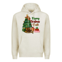 Oatmeal Heather merry christmas y'all Premium Hoodie - MaliasSmallBusiness