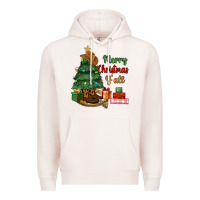 Pale Pink merry christmas y'all Premium Hoodie - MaliasSmallBusiness