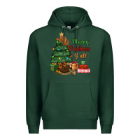 Sports Green merry christmas y'all Premium Hoodie - MaliasSmallBusiness
