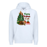 White merry christmas y'all Premium Hoodie - MaliasSmallBusiness
