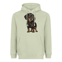 Matcha dachshund Heavyweight Hoodie - BarkalooDesign