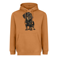 Meerkat dachshund Heavyweight Hoodie - BarkalooDesign