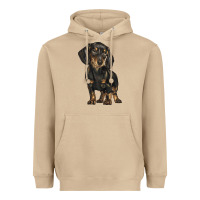 Mushroom dachshund Heavyweight Hoodie - BarkalooDesign