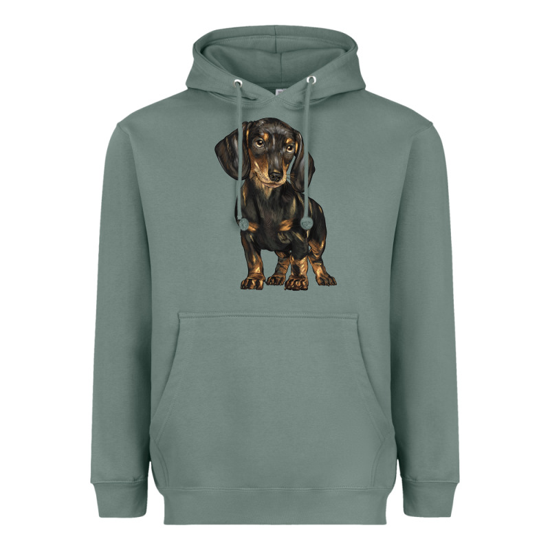 Dachshund Heavyweight Hoodie by BarkalooDesign | Teevron