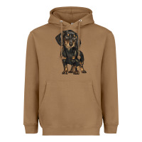 Toasted Coconut dachshund Heavyweight Hoodie - BarkalooDesign