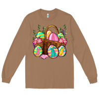 Toasted Coconut Easter eggs with basket Easter Day Long Sleeve Tee - Neo Western