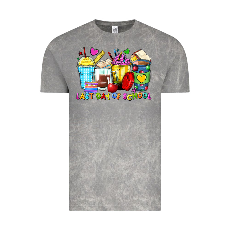 Last Day Of School Coffee Cups Vintage Tee by Zillion Design Studio | Teevron