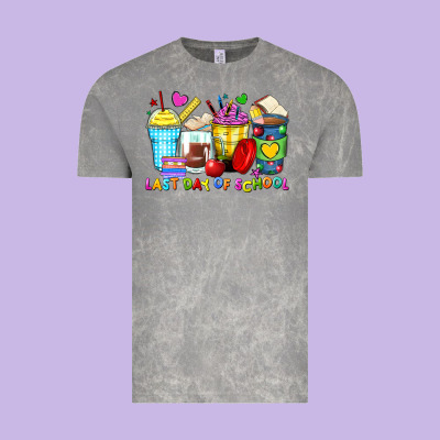 Last Day Of School Coffee Cups Vintage Tee Designed By Zillion Design Studio