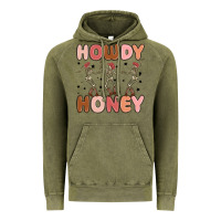 Vintage Olive howdy honey Vintage Hoodie - MaliasSmallBusiness